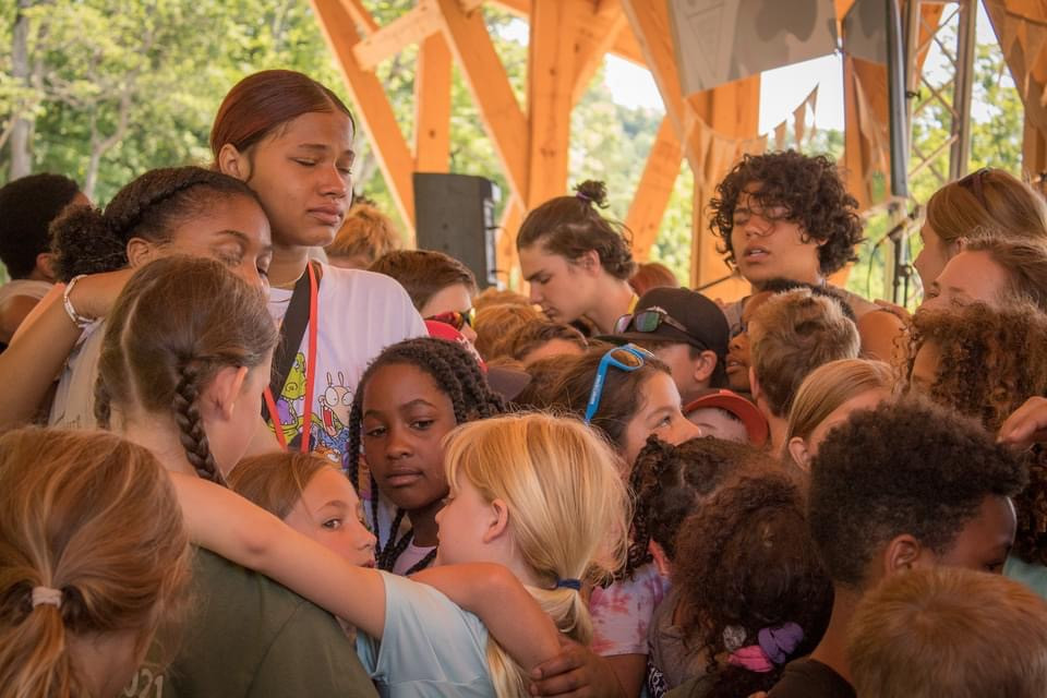 Day Camp kids at Amy Grant's Farm in Tennessee