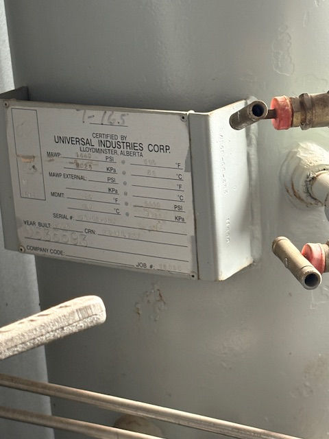 Thumbnail: 16” x 7’6” 1440 psi separator package c/w 100bbl DW insulated tank