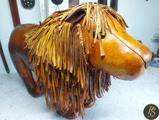Leather lion repair and restore-After