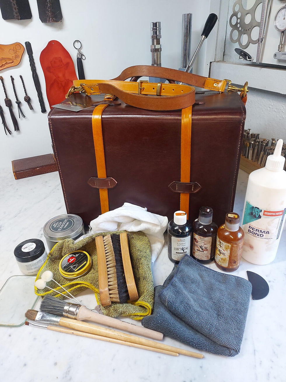 Leather treatment products.