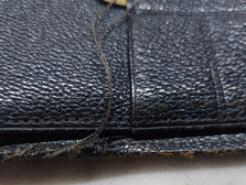 Vintage presentation wallet repair-Before