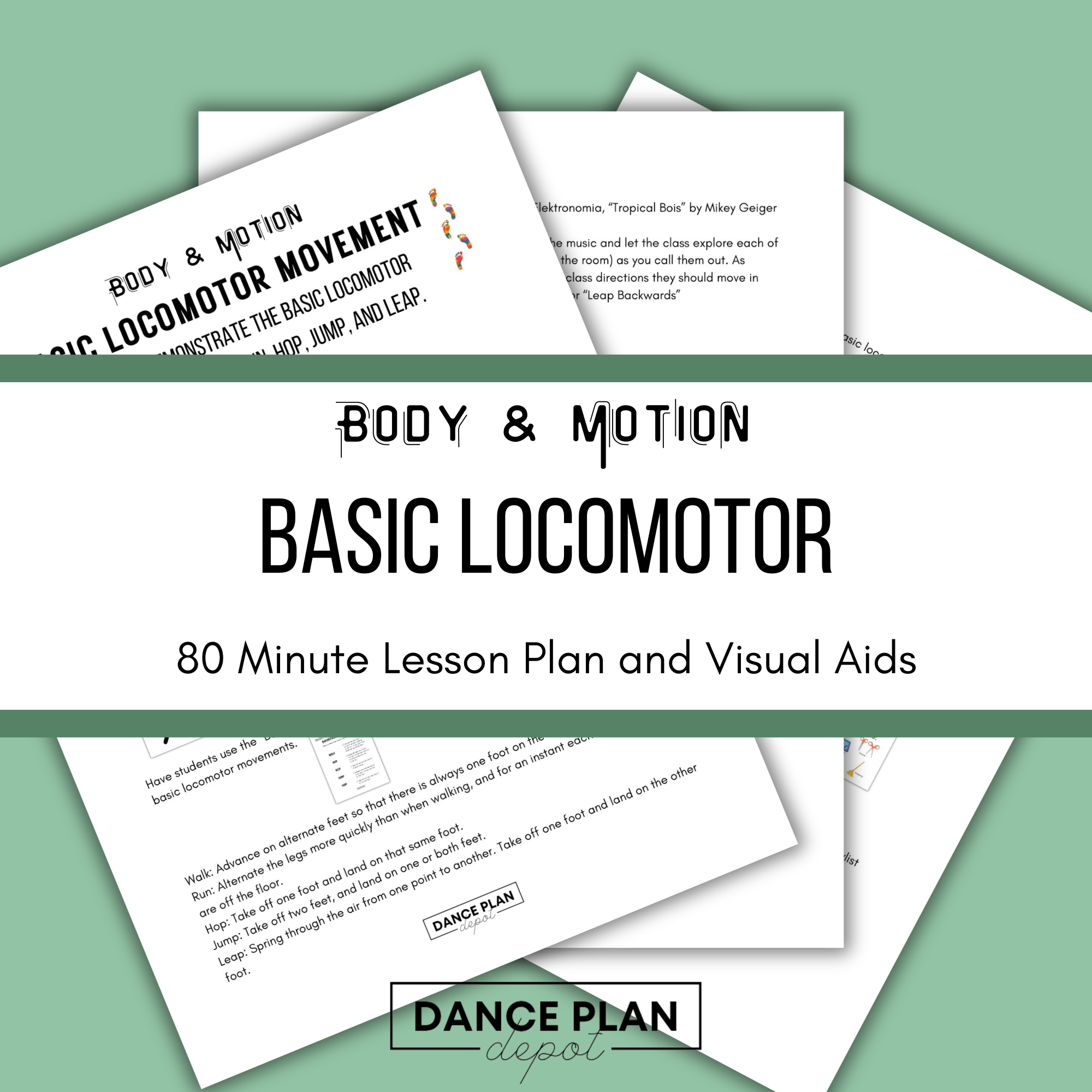 Basic Locomotor Steps Dance Class