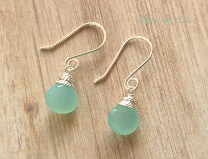 Aqua Chalcedony in Sterling Silver