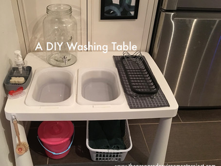 DIY washing table