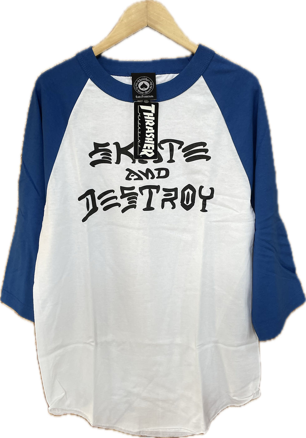 サムネイル： THRASHER SKATE AND DESTROY RAGLAN S