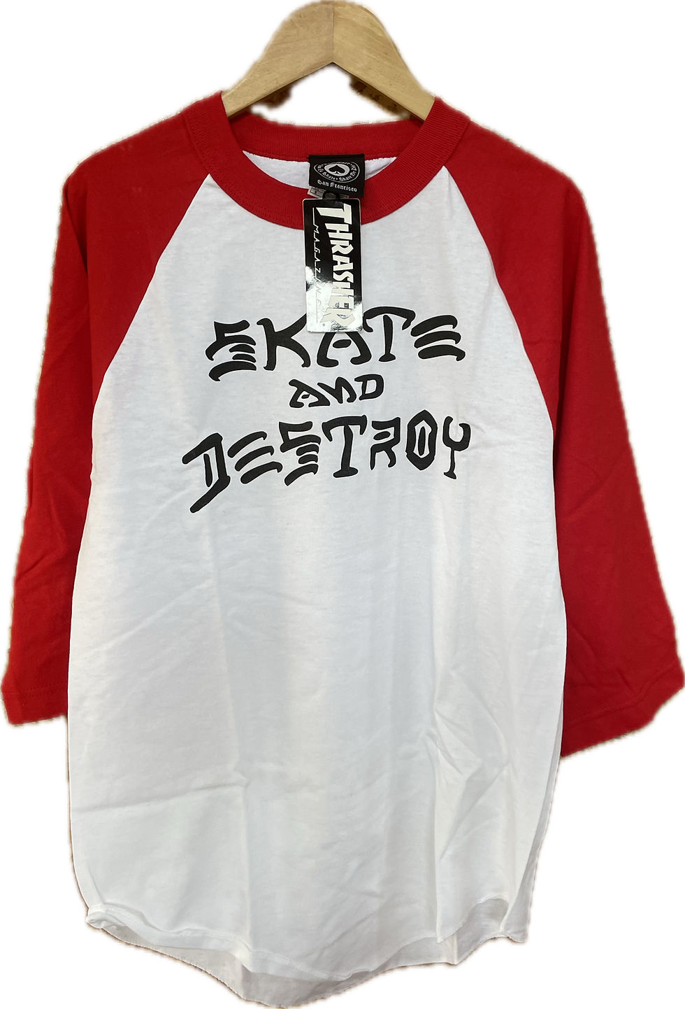 サムネイル： THRASHER SKATE AND DESTROY RAGLAN S