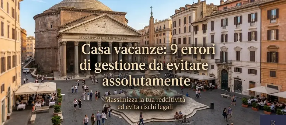 Casa vacanze: 9 errori di gestione da evitare assolutamente