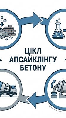 Апсайклінг бетону: коли відходи стають кращими за оригінал.
