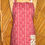 Thumbnail: Christmas Decorations on Cream with a Burgundy Red Stripe Petite/Teen Bib Apron