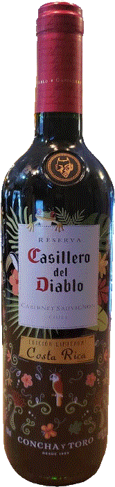 Bottle of Casillero del Diablo