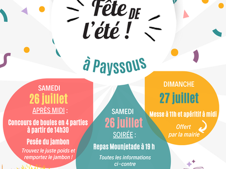 La fête de l'été arrive à Payssous !
