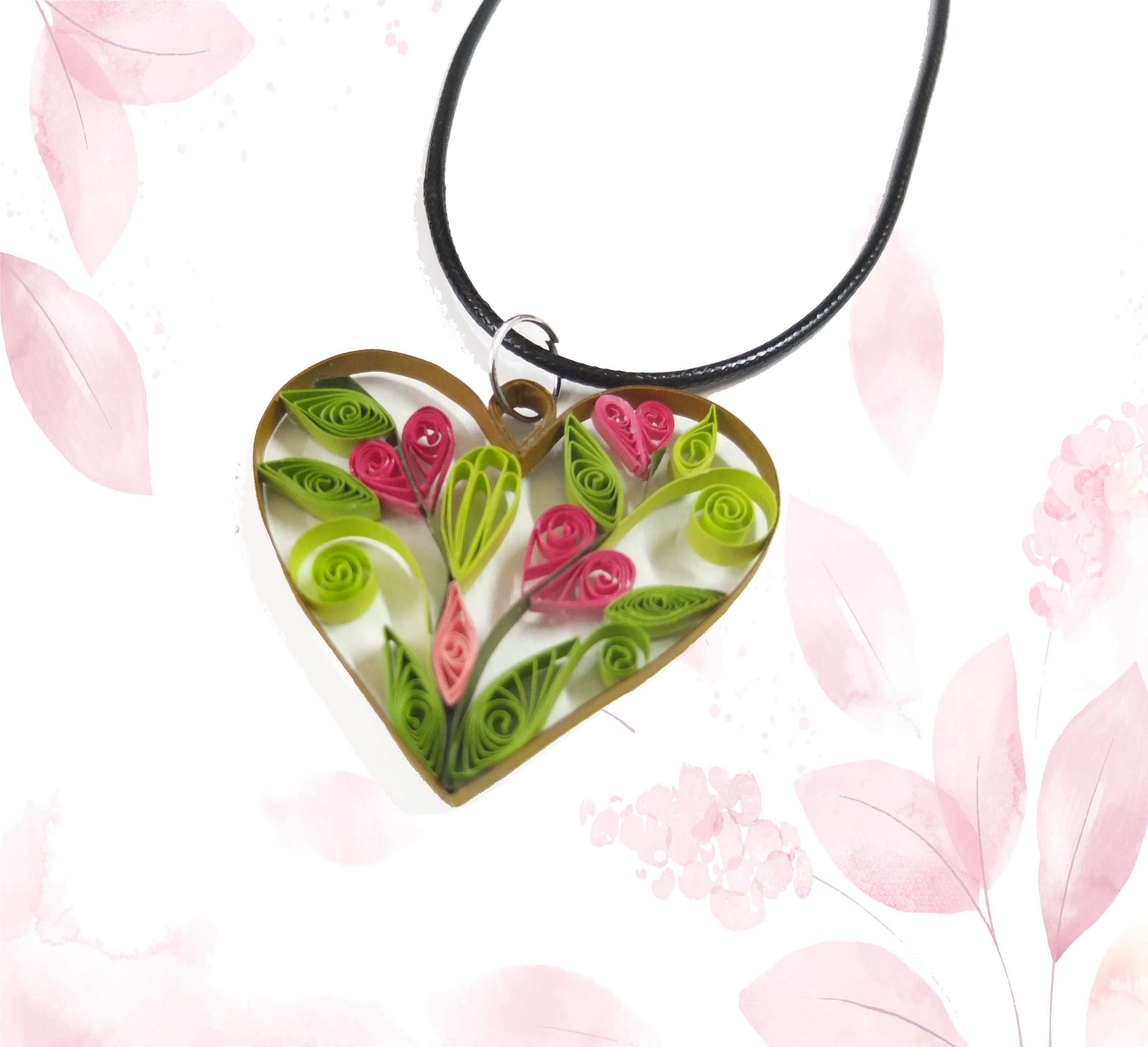 Floral Heart Pendant