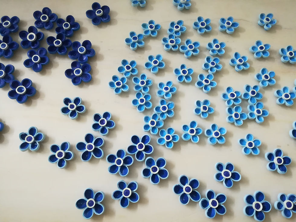 Imej kecil: Quilling Paper - Blue Spectrum