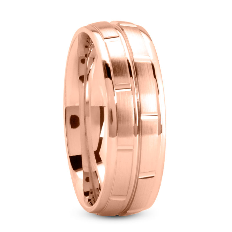 Thumbnail: Brick Style Wedding Ring