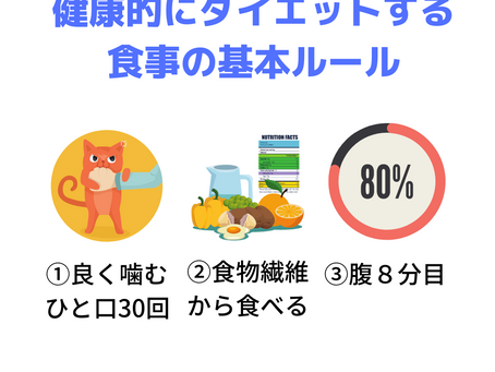 健康的にダイエットする食事の基本ルール