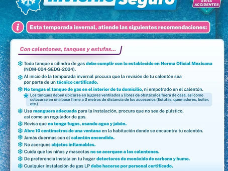 Exhorta Protección Civil a mantener medidas para prevenir accidentes por el uso de calentones