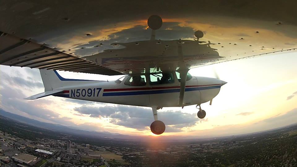 Diamond DA-40 on takeoff