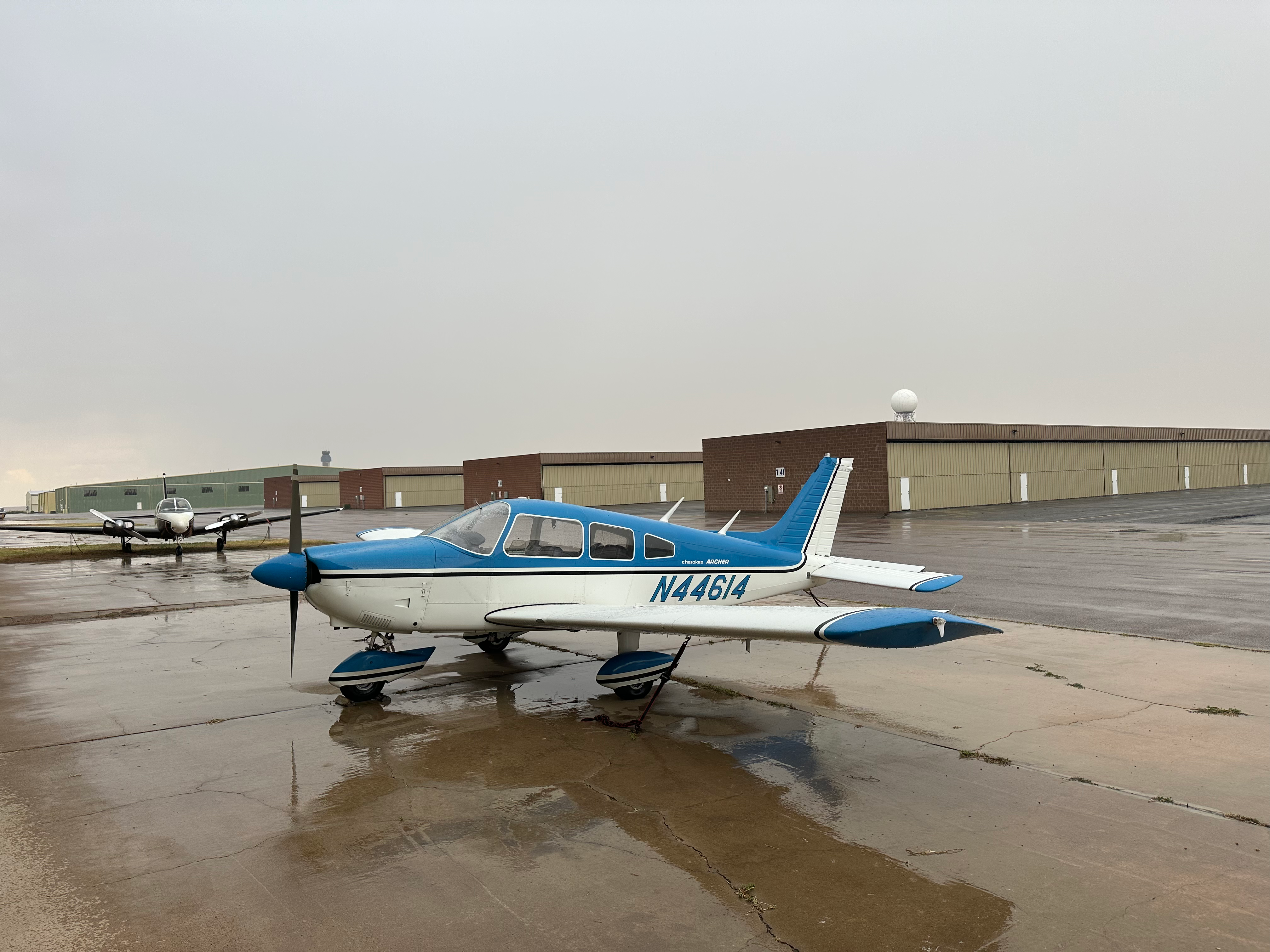 Diamond DA-40 on takeoff