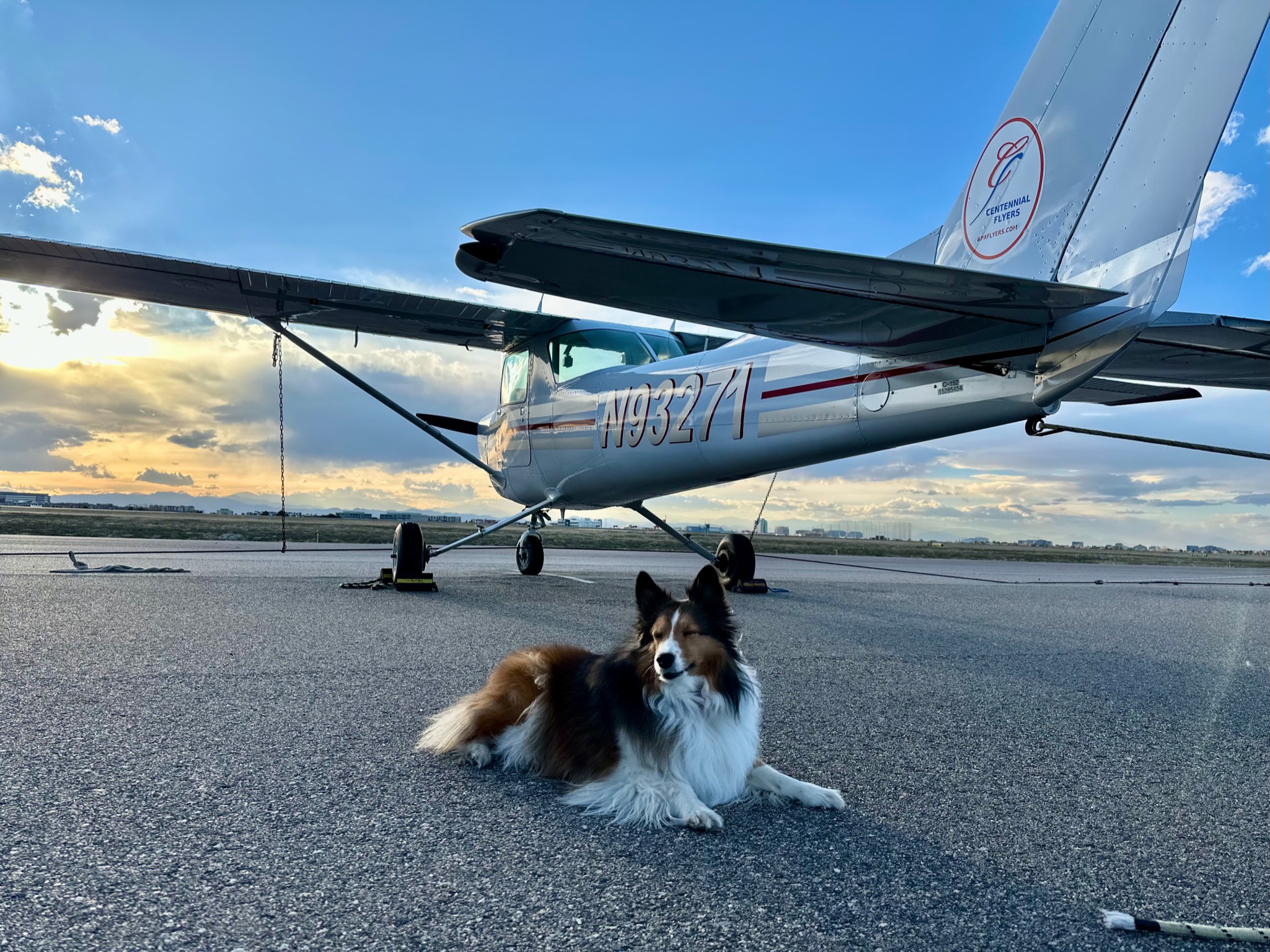 Diamond DA-40 on takeoff
