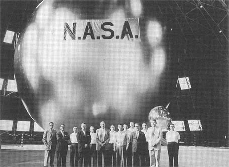Echo 1 sits fully inflated at a Navy hangar in Weeksville, North Carolina