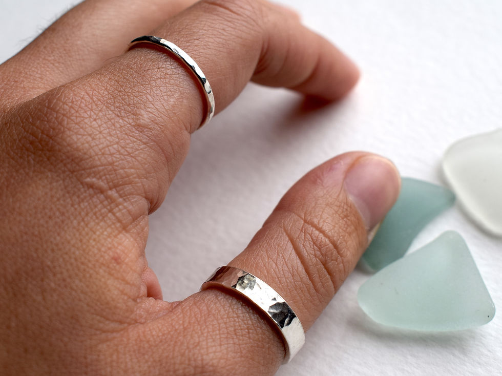 Thumbnail: Delicate recycled silver ring