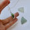Thumbnail: Custom backless seaglass necklace - White