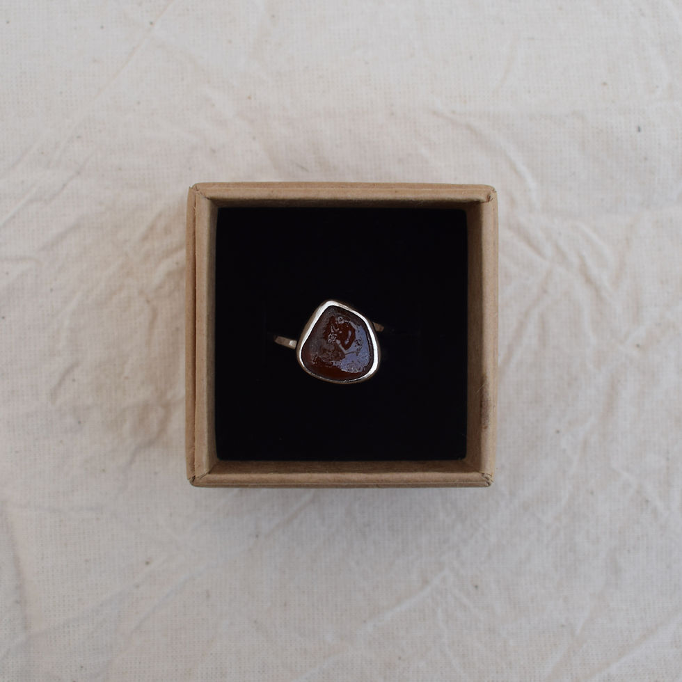 Thumbnail: Adjustable seaglass rings