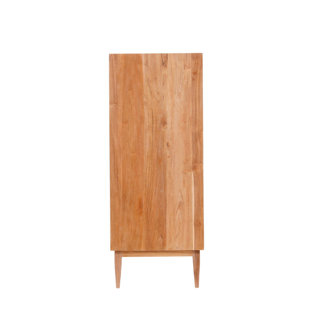 Thumbnail: Minimalist 4-Drawer Wardrobe Made of Solid Teak Wood