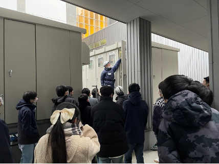 2025年11/14 キャンパス内の電気設備を見学しました