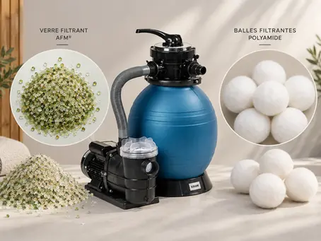 Quel média filtrant choisir pour son bain nordique : balles filtrantes ou verre Recyclé AFM® ?