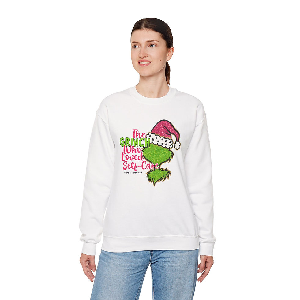 Thumbnail: The Grinch Who Loved Self Care Crewneck