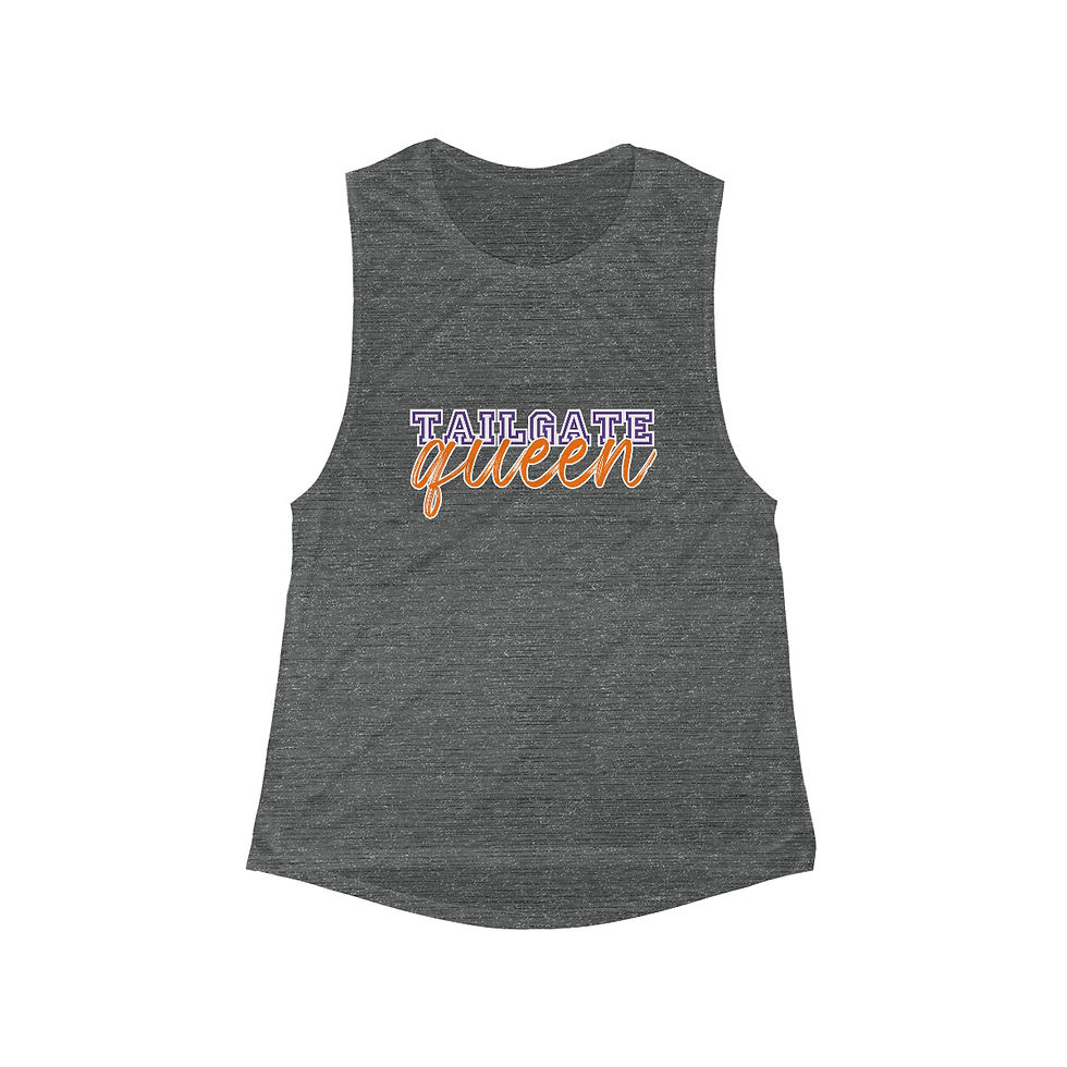 Thumbnail: Clemson Tailgate Queen Flowy Scoop Tank