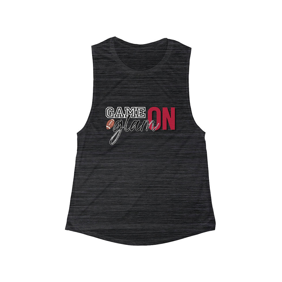 Thumbnail: Georgia Game On Glam On Flowy Scoop Tank