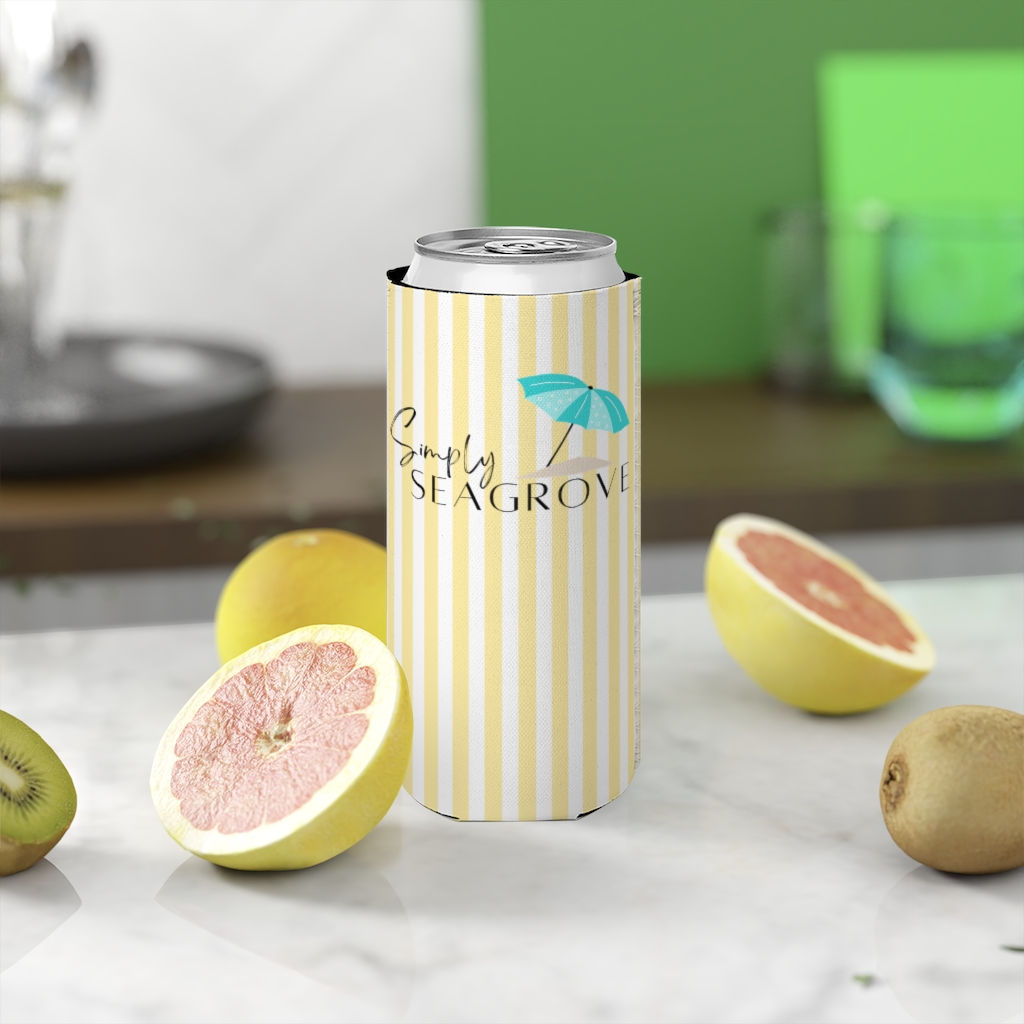 Sassy x Simply Seagrove Collab Slim Can Cooler