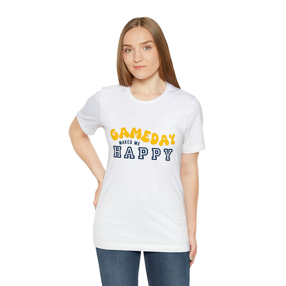 Thumbnail: Michigan Game Day Makes Me Happy Tee