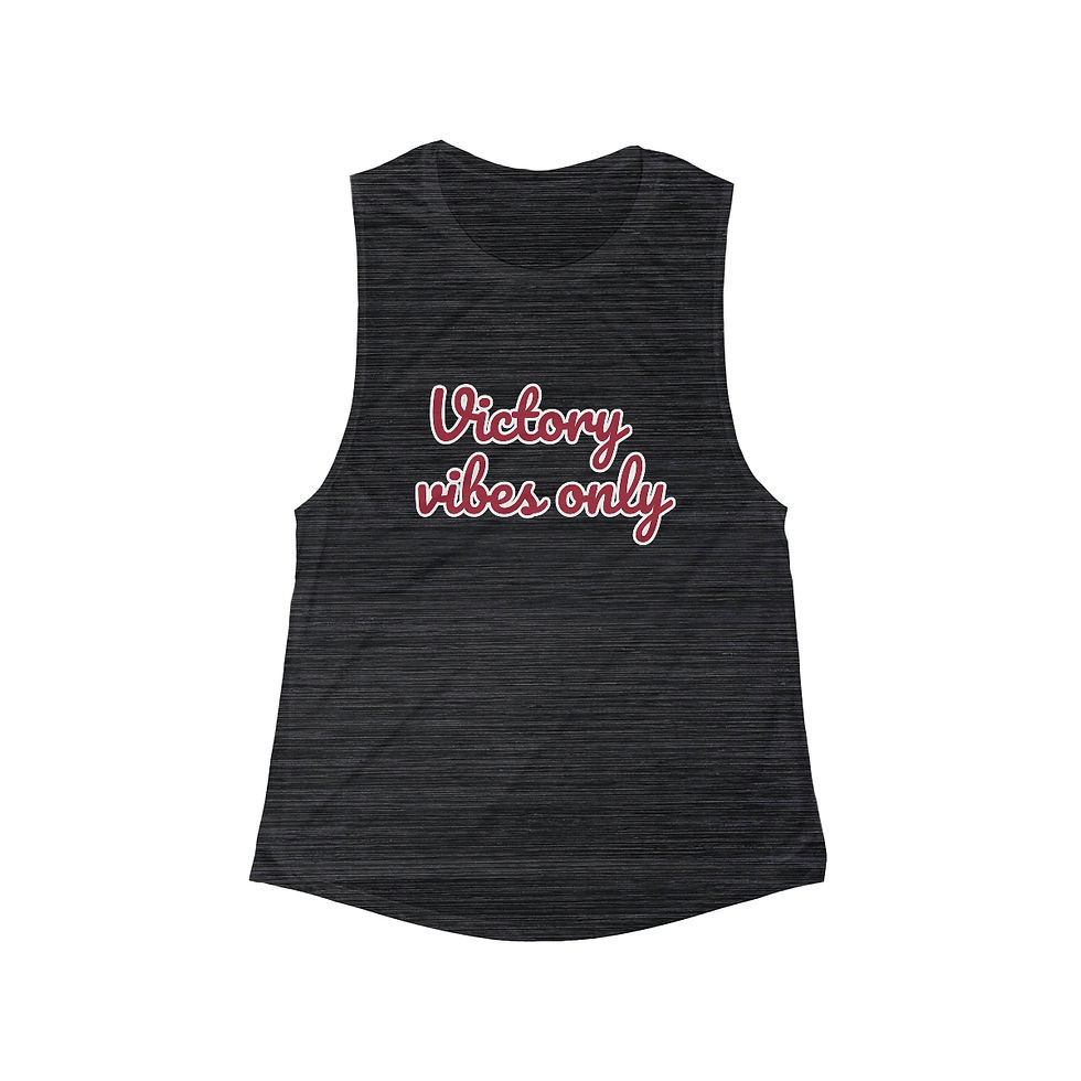 Thumbnail: Arkansas Victory Vibes Only Flowy Scoop Tank