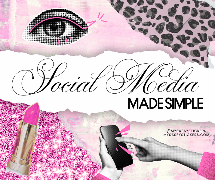 a poster that says social media made simple on it