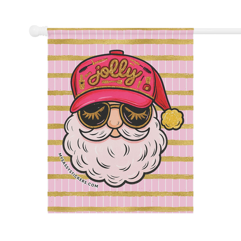 Thumbnail: Sassy Jolly Santa Garden Flag