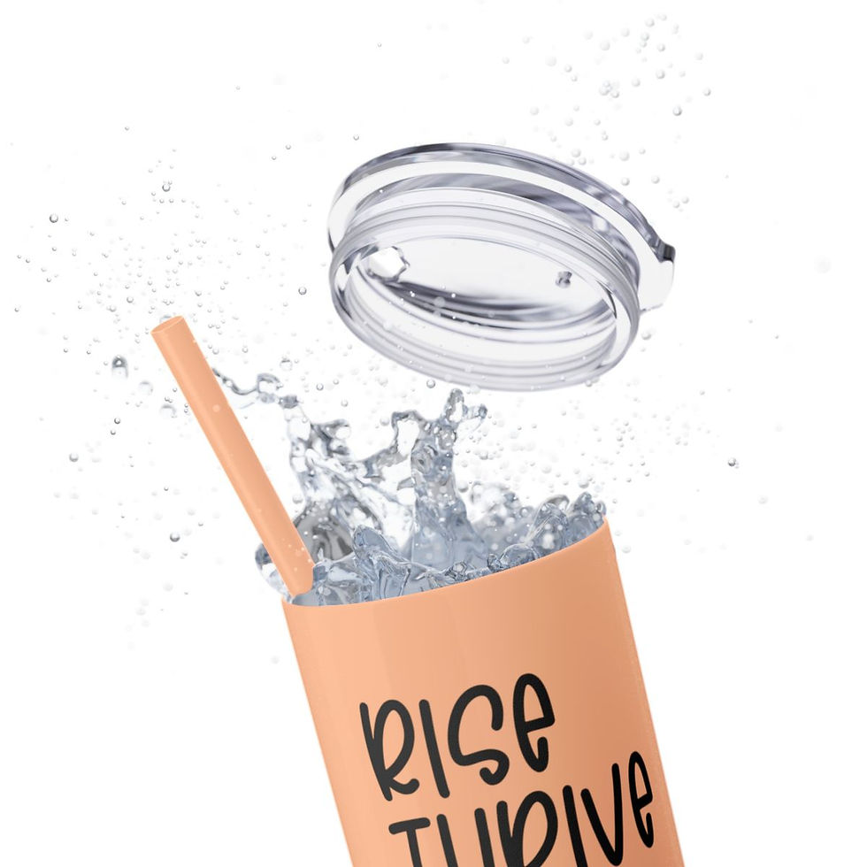 Thumbnail: Rise Thrive Shine Sassy Skinny Tumbler, 20oz