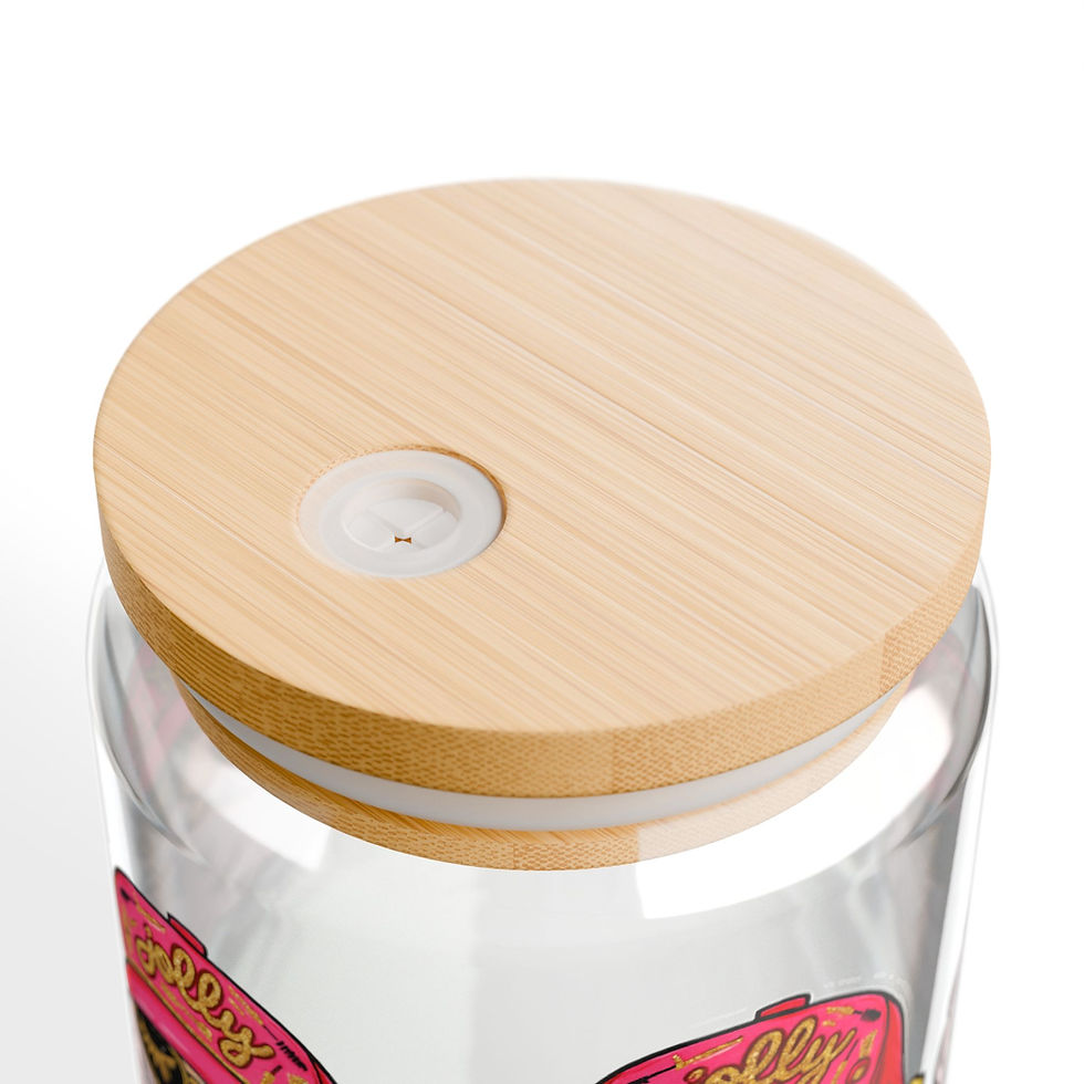 Thumbnail: Jolly Sassy Santa 16oz Sipper Glass