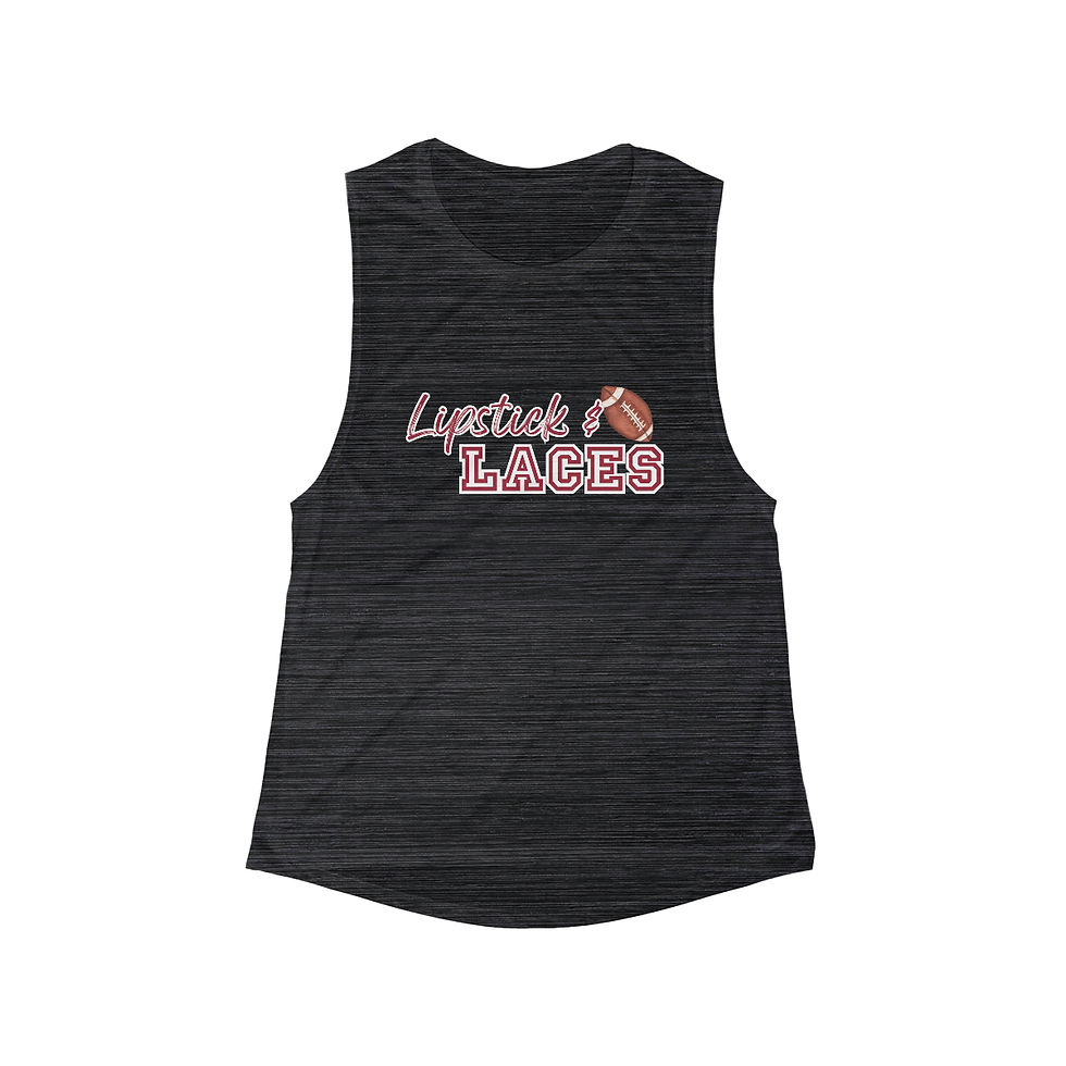 Thumbnail: Arkansas Lipstick & Laces Flowy Scoop Tank