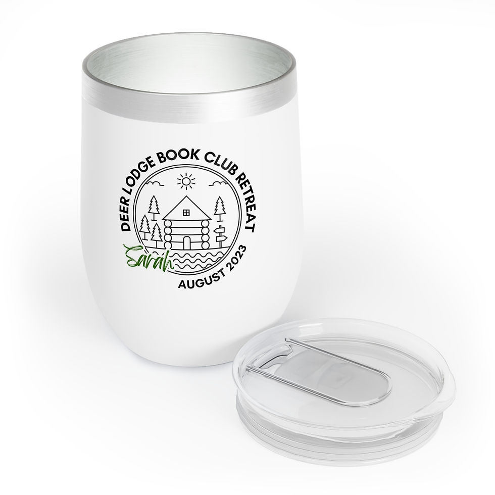 Thumbnail: Deer Lodge Book Club Retreat (Sarah) Chill Wine Tumbler