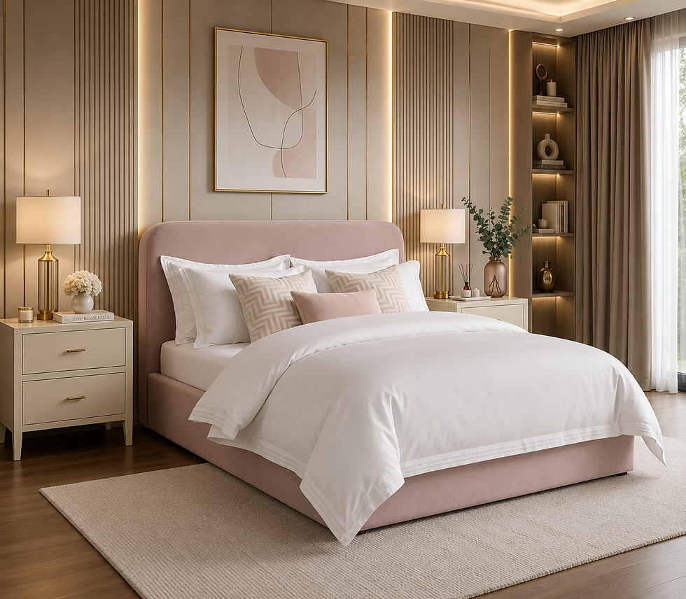 Thumbnail: Cheltenham Bouclé Luxury Frame Bed
