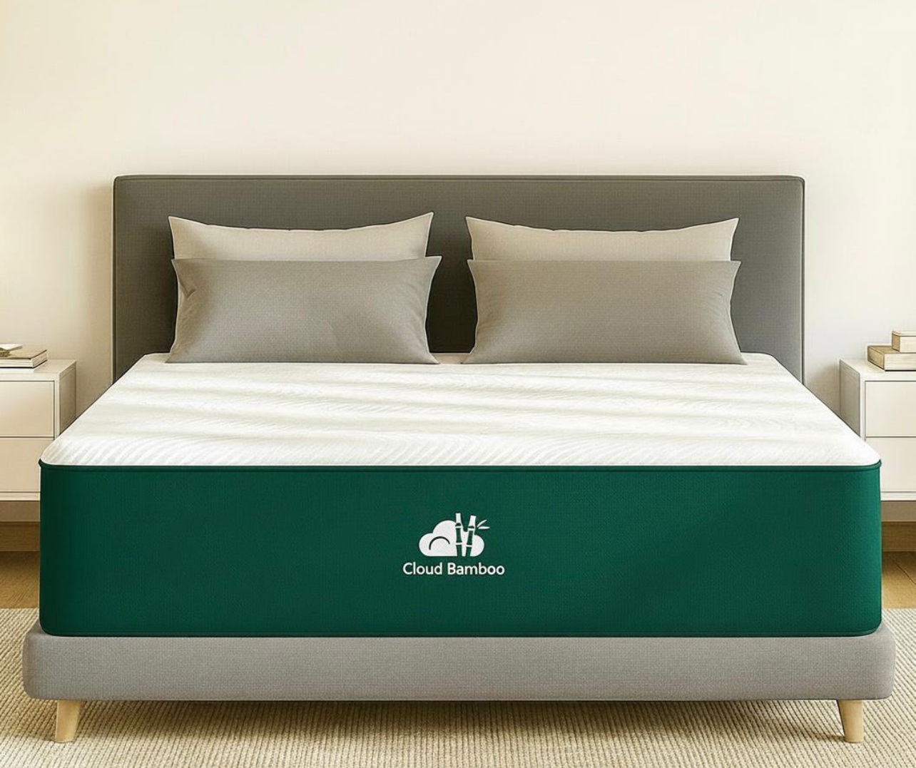 Cloud Bamboo  /  Memory Foam Mattress Medium Support