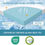 Thumbnail: Cool Blue Gel Infused Memory Foam Mattress Topper
