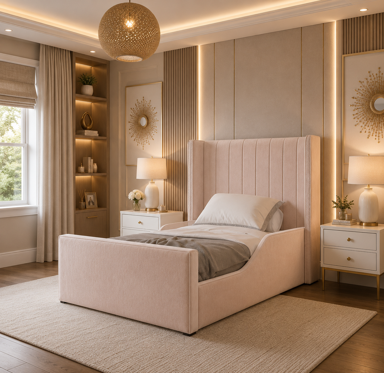 Mila Bouclé Luxury Child Safe Frame