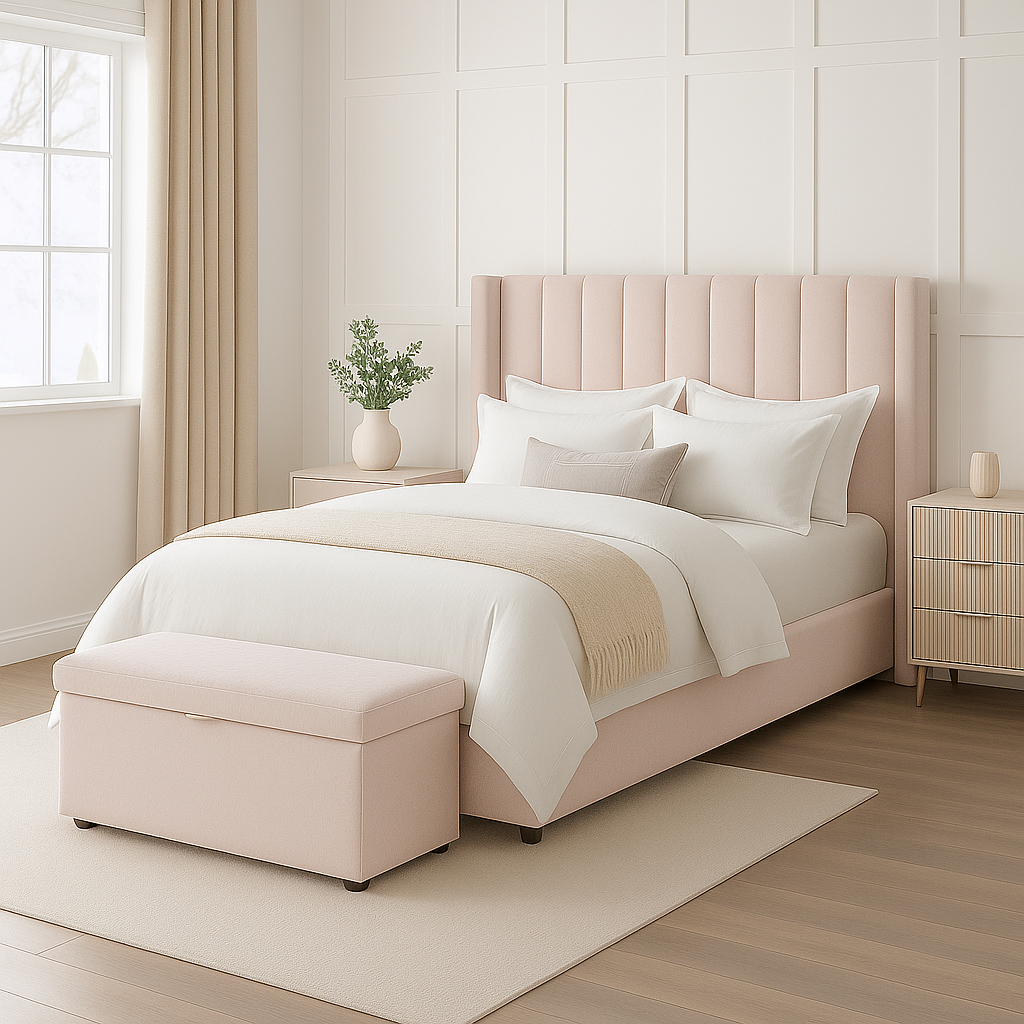 Ivy Luxury Frame +  Mattress & Ottoman Box  Deal
