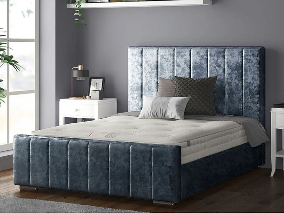 Valencia Crush Velvet Bed Frame