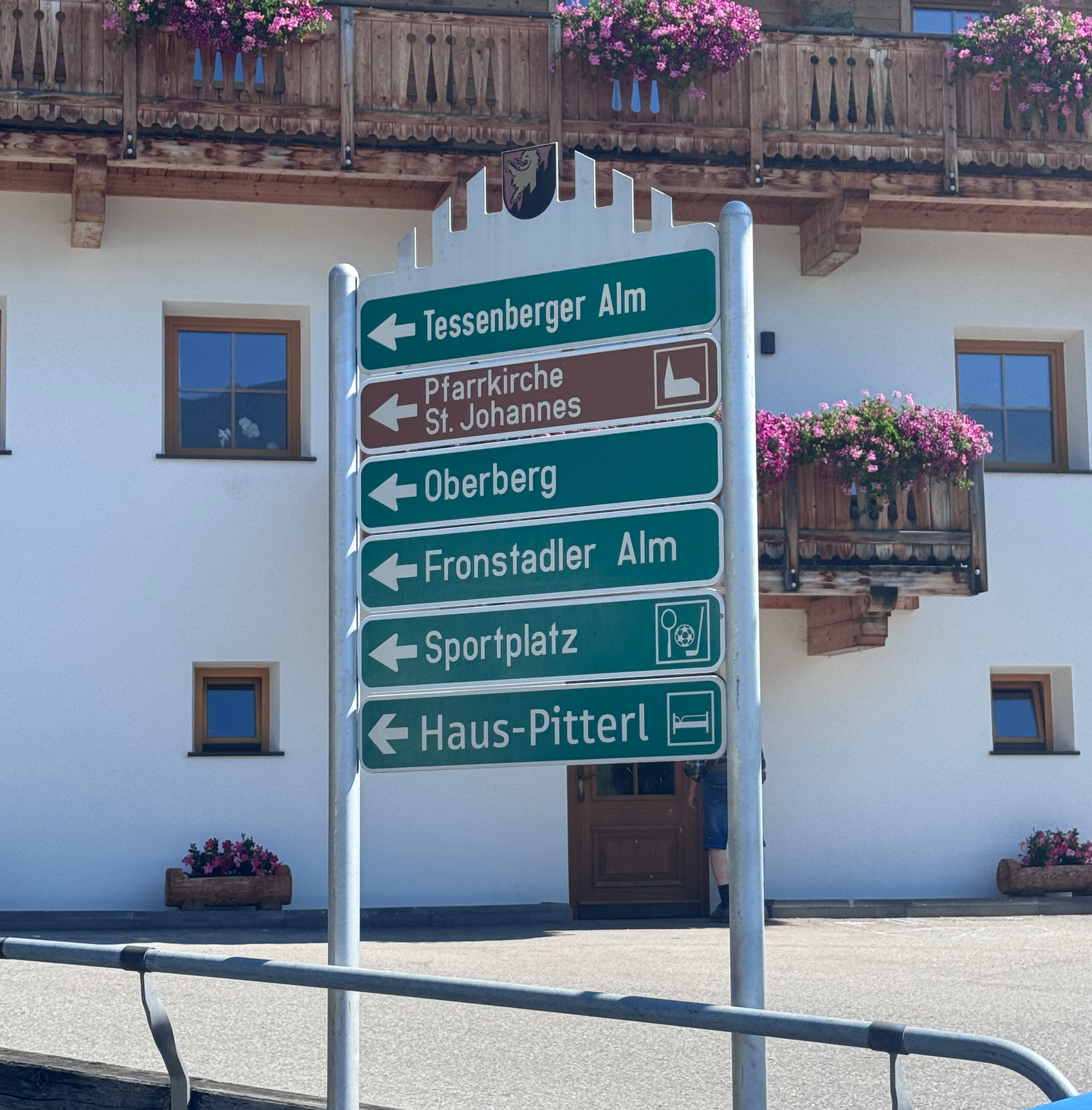 Wegweiser Tessenberg