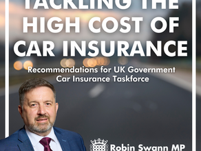 Swann Urges Car Insurance Taskforce to take Action on NI Premiums